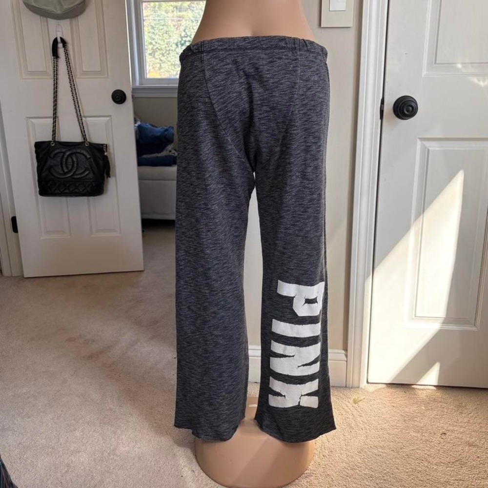 Y2K 2000s Victoria's Secret Pink spellout flare sweatpants